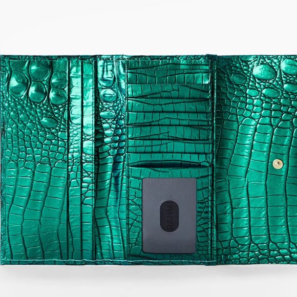 SET: ✅ Brahmin Mystic Green Set: Fiora Bag & Cordelia Wallet✨ NWT, COA & DUSTBAG - Picture 15 of 17